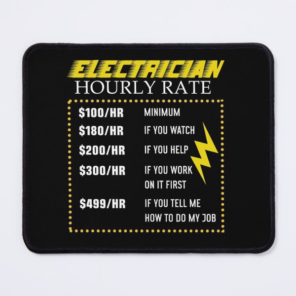 Item preview, Funny Electrician Hourly Rate gift for Electrician  shirt designed and sold by wi trendshop.