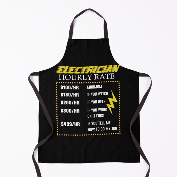 Item preview, Funny Electrician Hourly Rate gift for Electrician shirt designed and sold by wi trendshop.