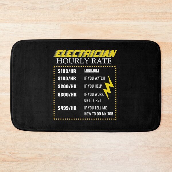 Item preview, Funny Electrician Hourly Rate gift for Electrician  shirt designed and sold by wi trendshop.