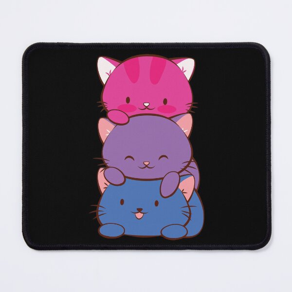 Item preview, Bisexual Flag LGBT Bi Pride Cute Kawaii Cats designed and sold by Irene Koh.