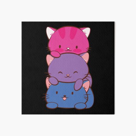 Meowtain Cute Kawaii Cat Stack Anime Japanese Harajuku Pastel Aesthetic |  Poster