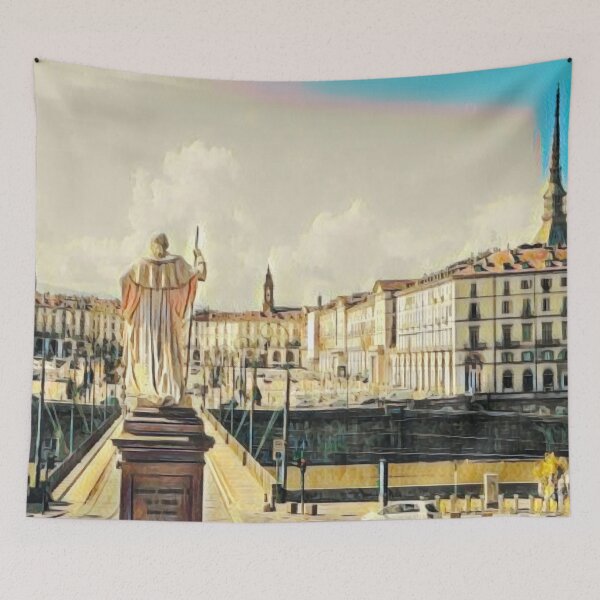 Item preview, Turin Cityscape designed and sold by Sofia-Draws.