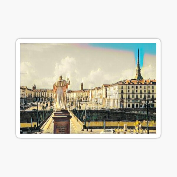 2 x Vinyle Autocollants 7.5 cm-Turin Torino Italy Italian VOYAGE TIMBRE Cool Cadeau #59 