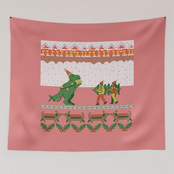 Item preview, T-ree Rex ugly holiday sweater designed and sold by WitchInTheWack.