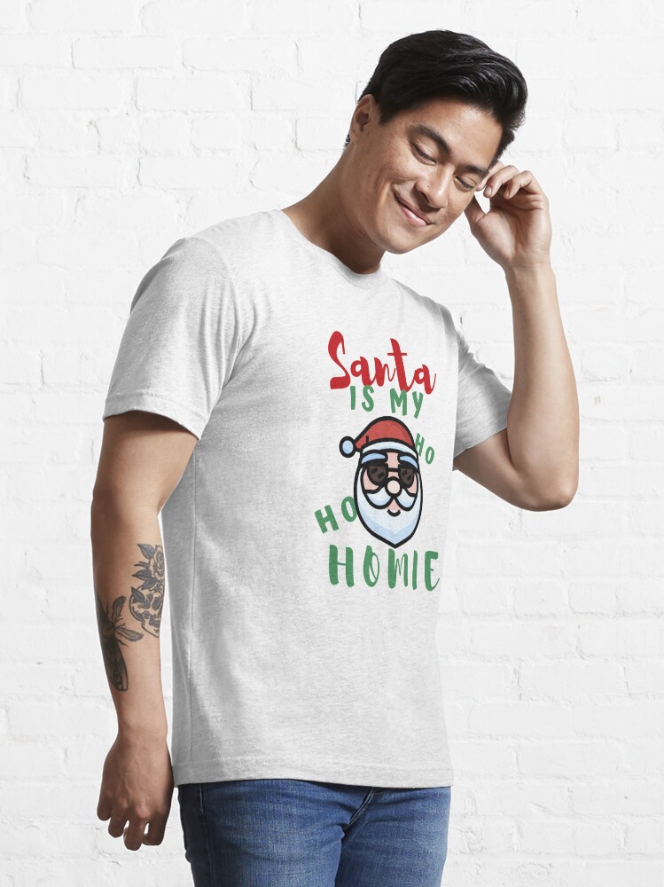 SANTA WITH CHRISTMAS PRESENTS, HO! HO! HO! Men's T-Shirt