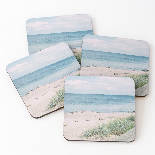 Item preview, Pastel Blue Beach Sea View designed and sold by ppolecho.