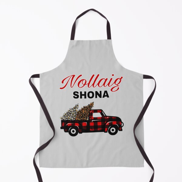 Item preview, Nollaig Shona Buffalo Check Truck and Christmas Trees designed and sold by RaglanRose.