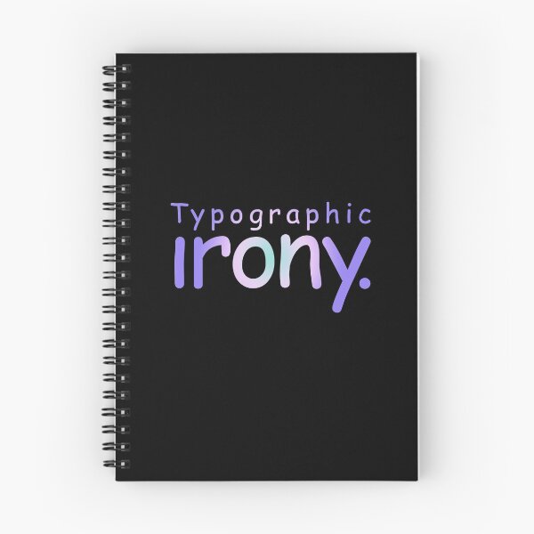 Item preview, Typographic irony v.3 designed and sold by x1brett.