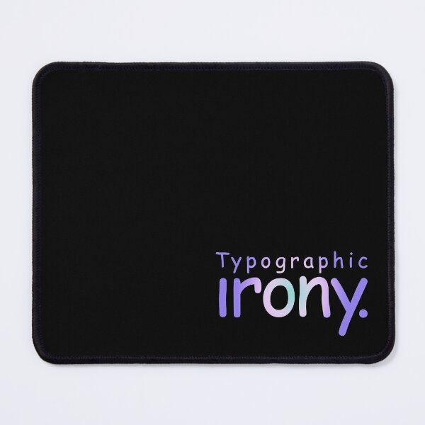 Item preview, Typographic irony v.3 designed and sold by x1brett.
