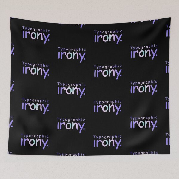 Item preview, Typographic irony v.3 designed and sold by x1brett.