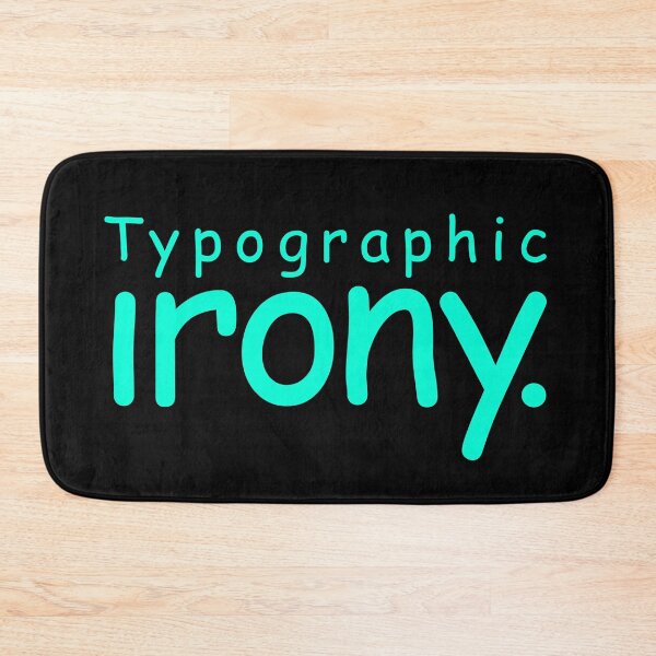 Item preview, Typographic irony v.4 designed and sold by x1brett.