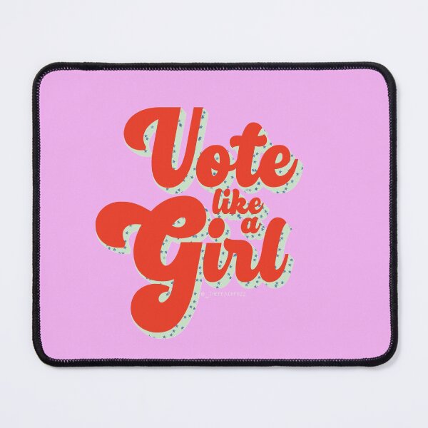 Item preview, Vote Like A Girl (Red/Blue) - The Peach Fuzz designed and sold by Elizabeth Hudy.
