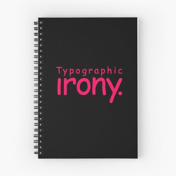Item preview, Typographic irony v.5 designed and sold by x1brett.