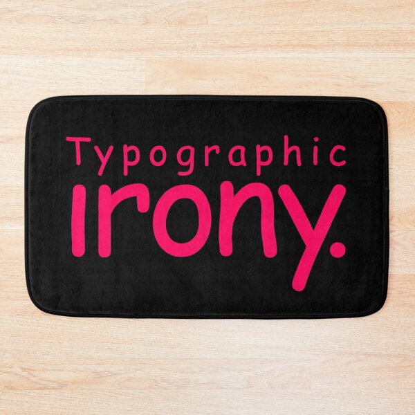 Item preview, Typographic irony v.5 designed and sold by x1brett.