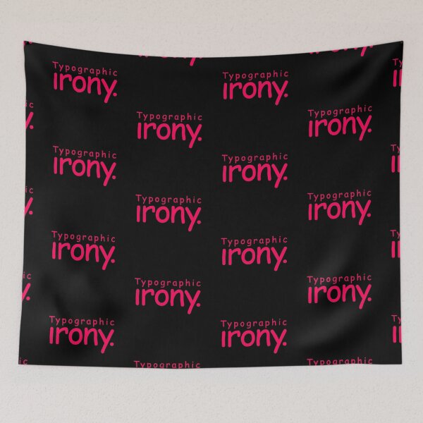 Item preview, Typographic irony v.5 designed and sold by x1brett.