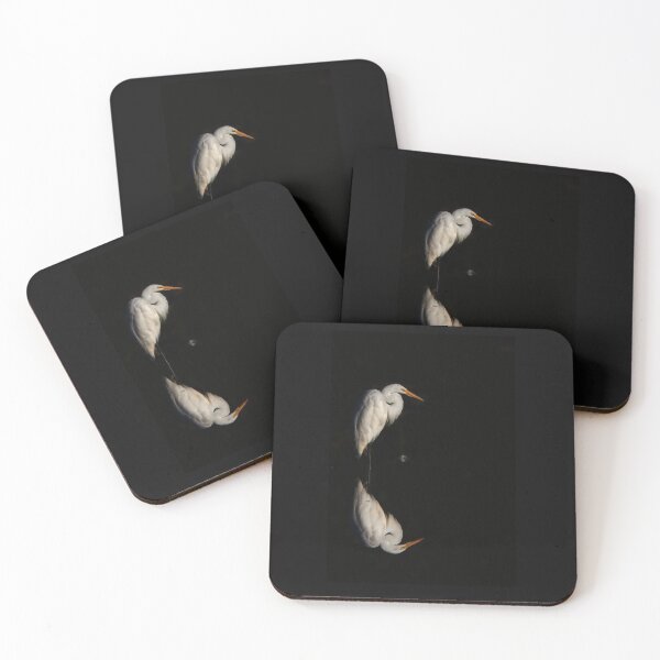 Item preview, Great Egret reflection designed and sold by James Cumming.