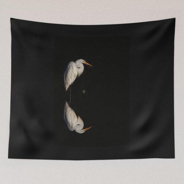 Item preview, Great Egret reflection designed and sold by James Cumming.