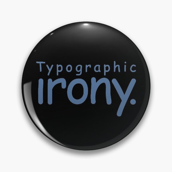 Item preview, Typographic irony v.6 designed and sold by x1brett.