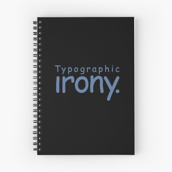Item preview, Typographic irony v.6 designed and sold by x1brett.