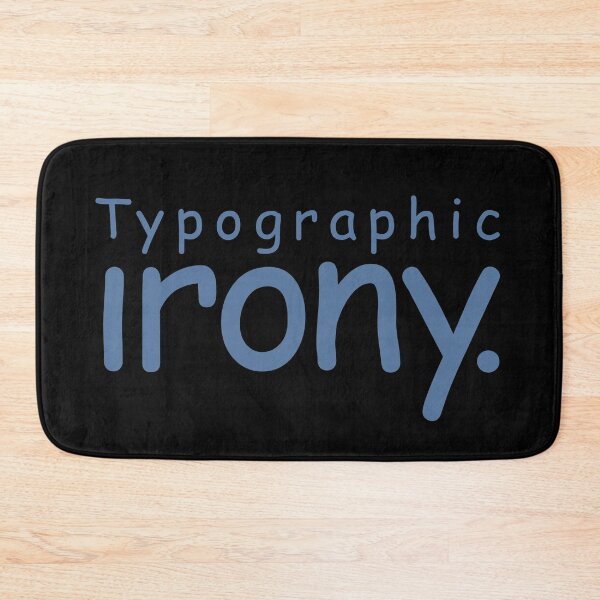 Item preview, Typographic irony v.6 designed and sold by x1brett.