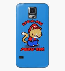 It's-a-me! Meow-rio! (Text ver.) Case/Skin for Samsung Galaxy