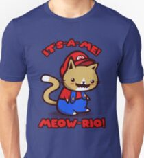 It's-a-me! Meow-rio! (Text ver.) Unisex T-Shirt