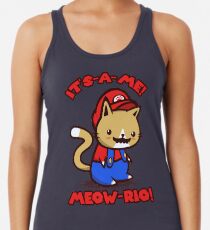 It's-a-me! Meow-rio! (Text ver.) Women's Tank Top