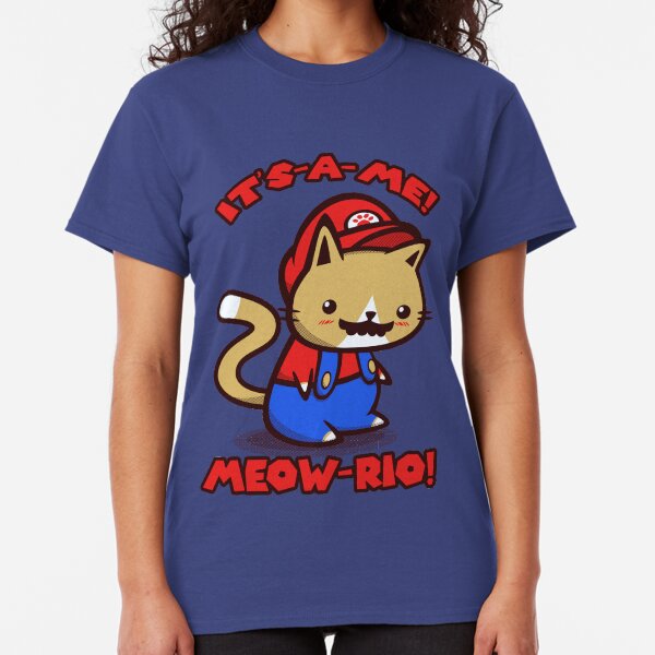 It's-a-me! Meow-rio! (Text ver.) Classic T-Shirt