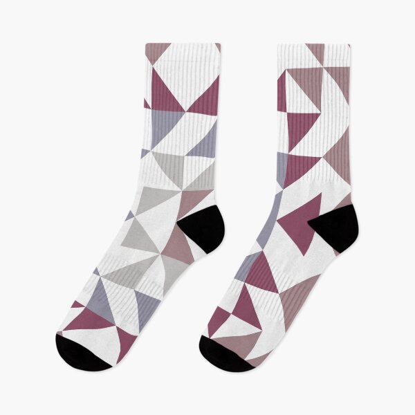 Item preview, Geometric Quilt Block | Plum Purple and Mauve designed and sold by JuneJournal.