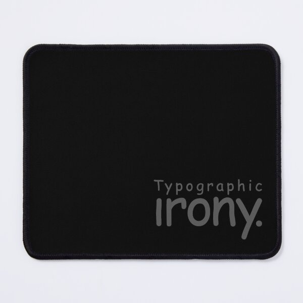 Item preview, Typographic irony v.7 designed and sold by x1brett.