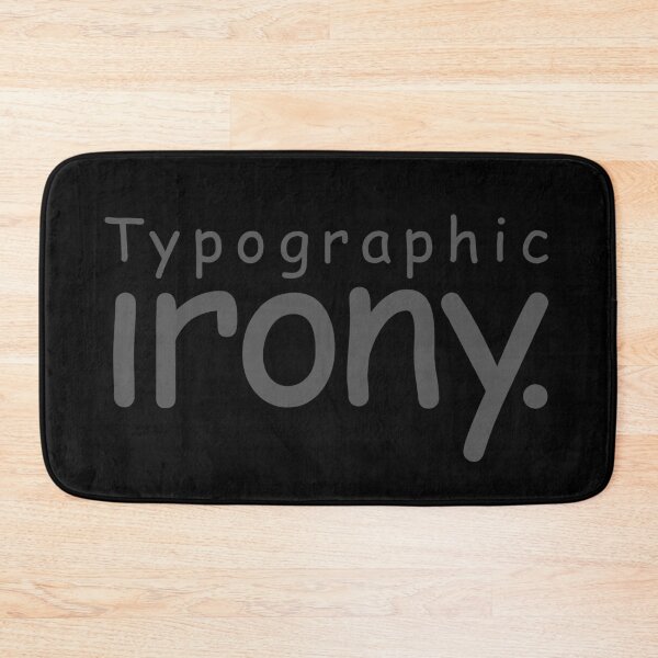Item preview, Typographic irony v.7 designed and sold by x1brett.