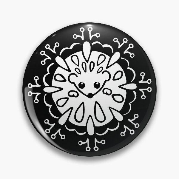 Item preview, Hedgehog Paisley_White and Black designed and sold by miavaldez.