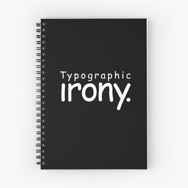 Item preview, Typographic irony v.8 designed and sold by x1brett.