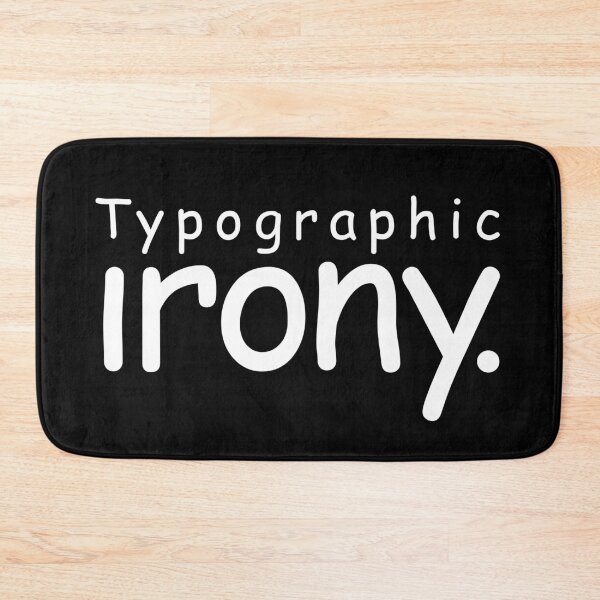 Item preview, Typographic irony v.8 designed and sold by x1brett.