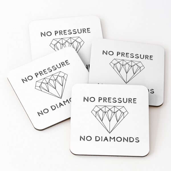 Item preview, No Pressure No Diamonds designed and sold by LiToDesignCo.
