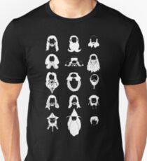 The Bearded Company White and Black Unisex T-Shirt