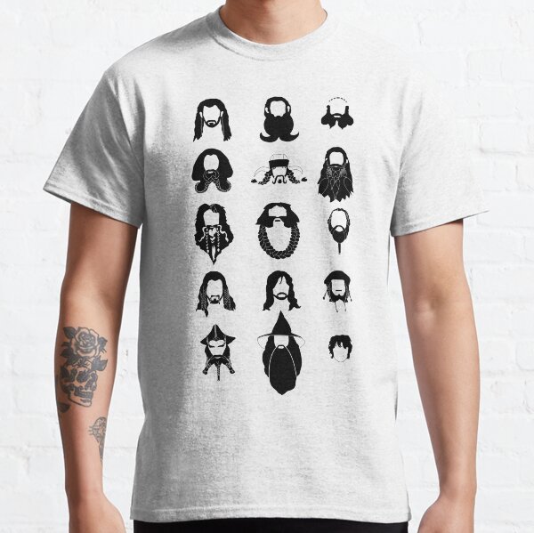 The Bearded Company Black and White Classic T-Shirt