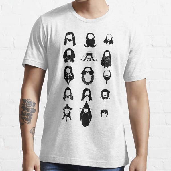 The Bearded Company Black and White Essential T-Shirt