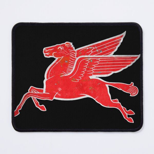 Item preview, Red Pegasus distressed version facing left. designed and sold by htrdesigns.