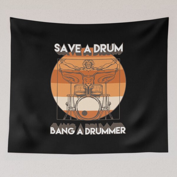 Item preview, Retro Vintage Drum and Drums Design Drummer Drumming Band  designed and sold by Rzelemenz.