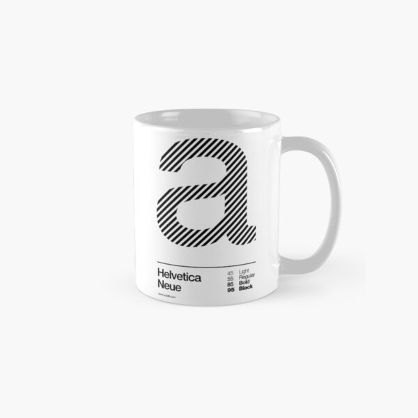 a .... Helvetica Neue (b) Classic Mug