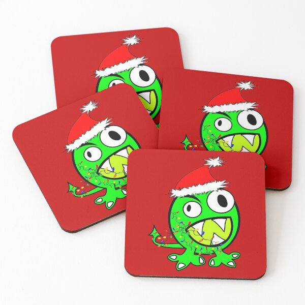 Item preview, Santa Claus Funny Green Monster designed and sold by TrendySpace.