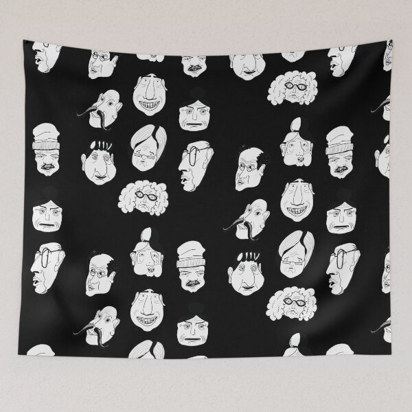 Item preview, Heads Random old everyday people designed and sold by chewingcharcoal.
