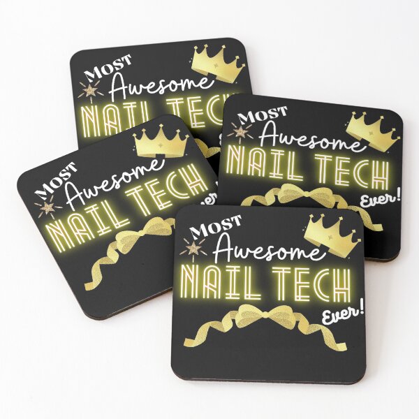 Item preview, Most Awesome Nail Tech Ever - Work Employee Motivational Quotes designed and sold by Witfulwisdom.