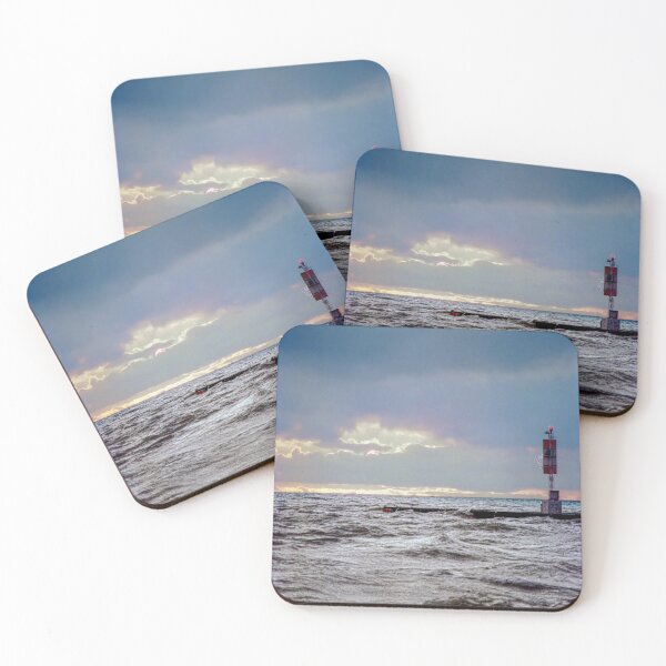 Item preview, Unsettled Lake Washes Over Pier, Bayfield designed and sold by Brian Shaw.