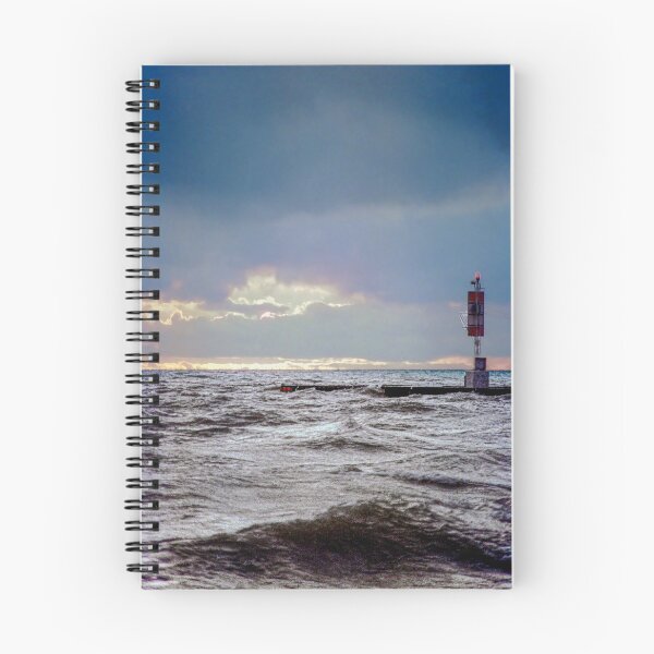Item preview, Unsettled Lake Washes Over Pier, Bayfield designed and sold by Brian Shaw.