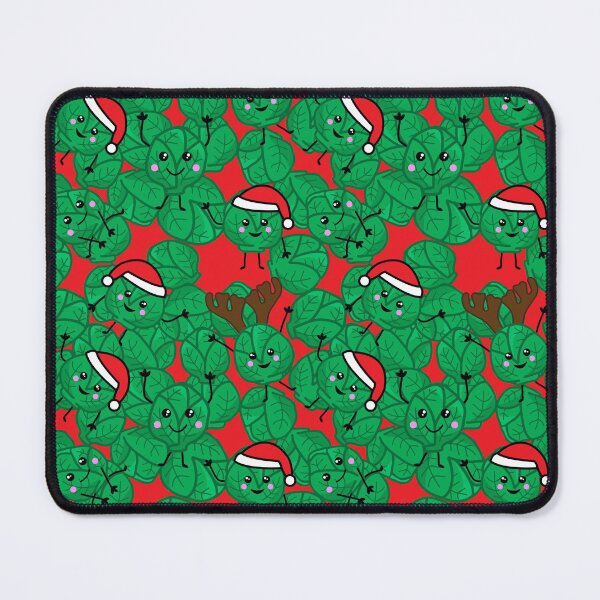 Item preview, Funny Christmas Brussel Sprouts Pattern designed and sold by HotHibiscus.
