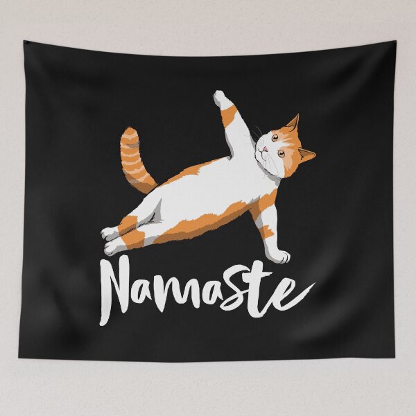 Item preview, Namaste Cat designed and sold by Bendthetrend.