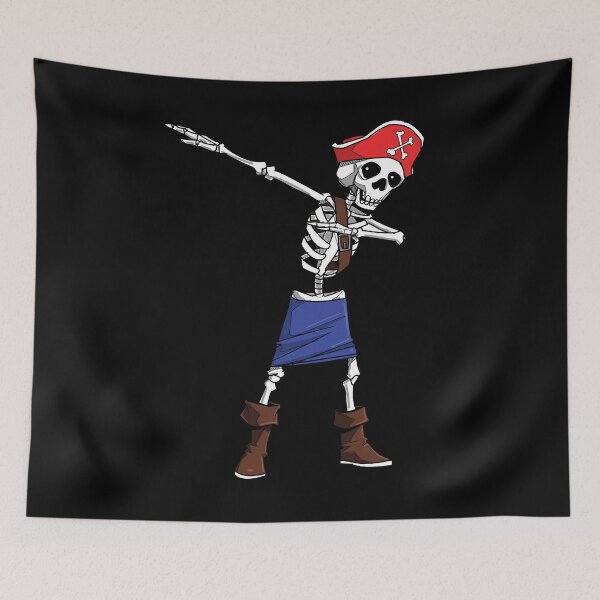 Item preview, Halloween Pirate Dabbing Skeleton Gift Dab print designed and sold by theodoros20.
