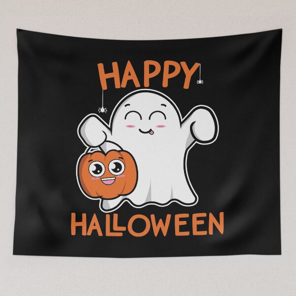Aperçu de l'œuvre Produit Trick or Treat Costume Halloween Ghost Happy pour enfants créée et vendue par theodoros20.